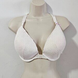 Victoria's Secret Lace Front Close Push-up Bra - Coconut White - 38DDD -26754898